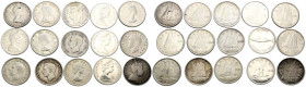 CANADÁ. Bonito conjunto formado por 15 monedas de 10 Cents acuñadas entre 1902 y 1968. Ninguna pieza repetida. Diferentes estados de conservació. A EX...