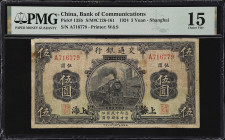 CHINA--REPUBLIC. Lot of (2). Bank of Communications. 5 & 10 Yuan, 1924. P-135b & 136. S/M#C126-161 & C126-162. PMG Choice Fine 15.
A duo of scarce 19...