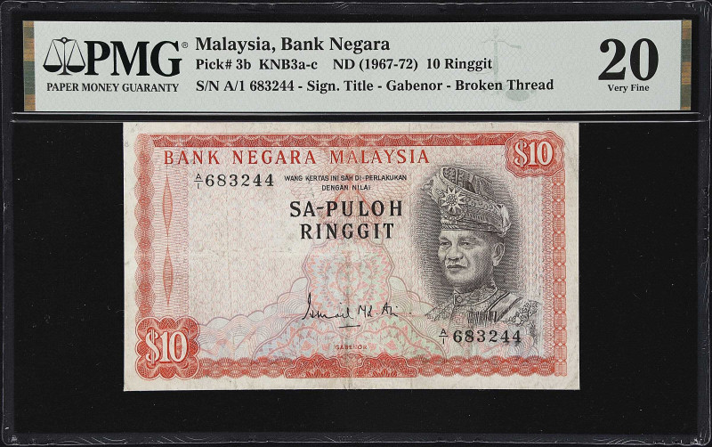 MALAYA. Bank Negara Malaysia & Board of Commissioners of Currency. Mixed Denomin...