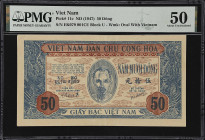 VIETNAM. Lot of (4). Viet-Nam Dan-Chu Cong-Hoa. 10, 50, & 100 Dong, ND (1947-52). P-11c, 22d, 33, & 39. PMG Very Fine 30 to About Uncirculated 50.

...