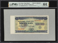 VIETNAM. Ngan Hang Nha Nu'oc Viet Nam. 500,000 Dong, 1994 & ND (1992-2002). P-113p1 & 113p2. Front & Back Proofs. PMG Choice Uncirculated 64.

Estim...