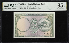 VIETNAM, SOUTH. Lot of (8). Ngan Hang Quoc Gia Viet Nam. 1, 2, 5, 10, 50,100 & 500 Dong, ND (1955-72). P-1a, 5a, 7a, 11a, 12a, 13a, 26a, & 33a. PMG Ab...