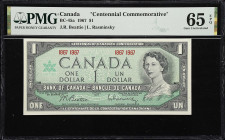MIXED LOTS. Lot of (5). Canada and East Caribbean. 1, 2 & 5 Dollars, ND (1965-88). P-BC-45a, BC-55c, BC-47a, 14h & 17m. PMG Gem Uncirculated 65 EPQ to...