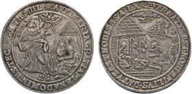 HAMBURG
Hamburgische Münzen in Silber
Breiter Schautaler im Reichstalergewicht o.J. (1635-1668) Mzz. Gekreuzte Zainhaken mit Dreiblatt. Weihnachtsta...