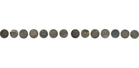 HAMBURG
Hamburgische Münzen in Silber
Dreiling 1734, 1742, 1745, 1752, 1756, 1759 (2 var. Ex.). Alle Mzz. I.H.L. Gaed. 1195, 1197, 1198, 1201, 1202,...