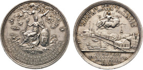 HAMBURG
HAMBURGISCHE MEDAILLEN DES 17. BIS 21. JAHRHUNDERTS
Silbermedaille 1803 (v. Veit Döll f. D. Loos) auf das (angebliche) 1000-jährige Bestehen...