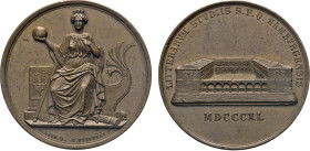 HAMBURG
HAMBURGISCHE MEDAILLEN DES 17. BIS 21. JAHRHUNDERTS
Bronzemedaille 1840 (v. Pfeuffer für Loos) auf die Einweihung des neuen Schulgebäudes (J...