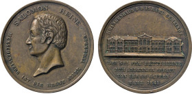 HAMBURG
HAMBURGISCHE MEDAILLEN DES 17. BIS 21. JAHRHUNDERTS
Bronzemedaille 1841 (v. H.F. Alsing) der Deutsch-Israelitischen Gemeinde. Auf den Bau de...