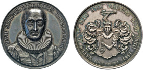 HAMBURG
HAMBURGISCHE MEDAILLEN DES 17. BIS 21. JAHRHUNDERTS
Silbermedaille 1844 „Bürgermeisterpfennig“ (v. Schilling f. Loos) auf den Tod des Bürger...