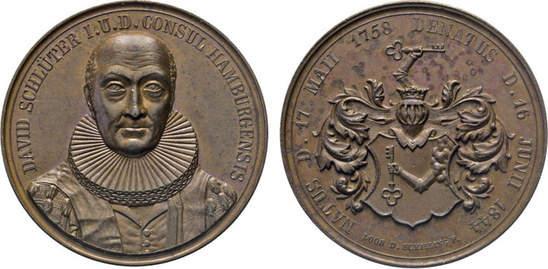 HAMBURG
HAMBURGISCHE MEDAILLEN DES 17. BIS 21. JAHRHUNDERTS
Bronzemedaille 184...