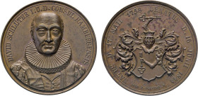 HAMBURG
HAMBURGISCHE MEDAILLEN DES 17. BIS 21. JAHRHUNDERTS
Bronzemedaille 1844 „Bürgermeisterpfennig“ (v. Schilling f. Loos) auf den Tod des Bürger...