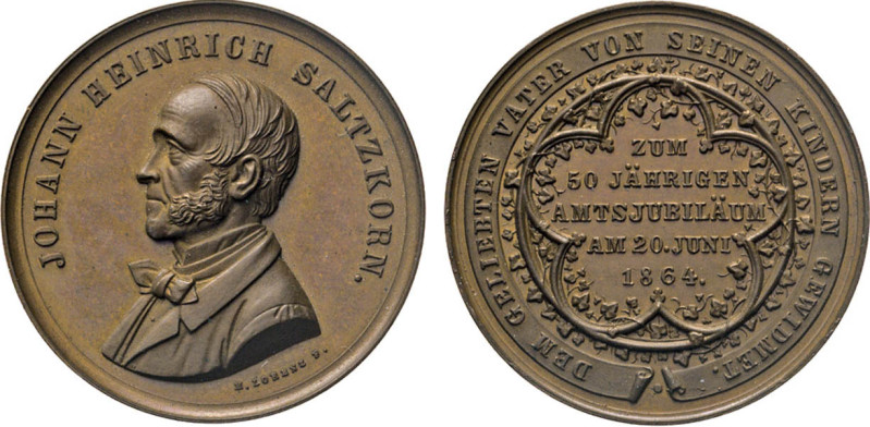 HAMBURG
HAMBURGISCHE MEDAILLEN DES 17. BIS 21. JAHRHUNDERTS
Bronzemedaille 186...