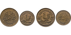 HAMBURG
HAMBURGISCHE MEDAILLEN DES 17. BIS 21. JAHRHUNDERTS
Zwei Preismedaillen in Kupfer o.J. (seit 1874, von Lorenz & Sohn) des Hamburg-Altonaer, ...