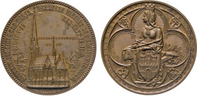 HAMBURG
HAMBURGISCHE MEDAILLEN DES 17. BIS 21. JAHRHUNDERTS
Bronzemedaille 1885 (v. J. Lorenz nach Idee v. Rud. Koch). Auf die Einweihung der Kirche...