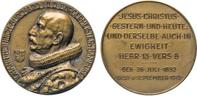 HAMBURG
HAMBURGISCHE MEDAILLEN DES 17. BIS 21. JAHRHUNDERTS
Bronzemedaille 1912 (v. A. Vogel) auf den Tod des Bürgermeisters Johann Heinrich Burchar...
