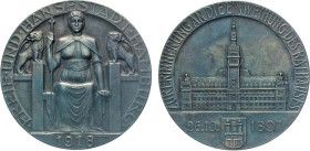 HAMBURG
HAMBURGISCHE MEDAILLEN DES 17. BIS 21. JAHRHUNDERTS
Rathaus-Portugaleser der Stadt in Eisen für das Jahr 1918. Der Neubau des Rathauses von ...
