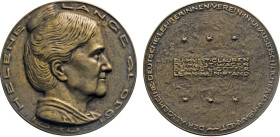 HAMBURG
HAMBURGISCHE MEDAILLEN DES 17. BIS 21. JAHRHUNDERTS
Bronzegussmedaille 1930 (?, unsigniert, v. E.M. Gorsemann, Bremen) a.d. Pädagogin u. Fra...