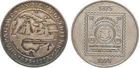 HAMBURG
HAMBURGISCHE MEDAILLEN DES 17. BIS 21. JAHRHUNDERTS
Feinsilbermedaille HAPAG-Westindien-Postdienst 100 Jahre 1875-1975. 37,5 mm. 29,98 g. 
...
