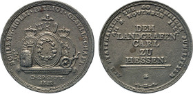 HAMBURG
HAMBURGISCHE MEDAILLEN DES 17. BIS 21. JAHRHUNDERTS
ALTONA. Eisengussmedaille 1827 auf das 60-jährige Amtsjubiläum des Landgrafen Carl zu He...
