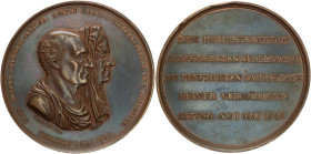 HAMBURG
HAMBURGISCHE MEDAILLEN DES 17. BIS 21. JAHRHUNDERTS
ALTONA. Große Bronzemedaille 1844 (v. Alsing) a.d. Goldene Hochzeit des Oberpräsidenten ...