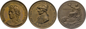 HAMBURG
Lots Hamburgischer Medaillen
Drei Bronzemedaillen: Schillerfeier 1859. Michaeliskirche/Sonnin 1862. Rgmt. Nr. 76 „Loigny“-Feier 1895. Gaed. ...