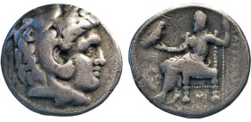 ANTIKE WELT
Griechen
MAKEDONIEN. Alexander III. Der Große, 336–323 v. Chr. AR Tetradrachme, Carrhae? Herakles­kopf in Löwenhaube n.r. Rs. Zeus n.l. ...