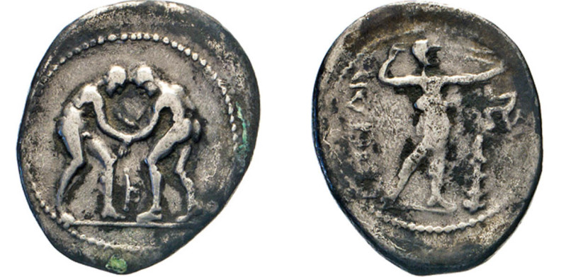 ANTIKE WELT
Griechen
PAMPHYLIEN, Aspendos. AR Drachme (spätes 5.-3. Jh. v.Chr....
