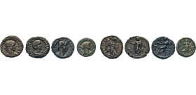 ANTIKE WELT
Griechen
Alexandria. AE Tetradrachmen. Brustbild na. re. Salonina, 254–268. Jahr 12, Elpis na. li. laufend. Claudius Gothicus, 268–270. ...