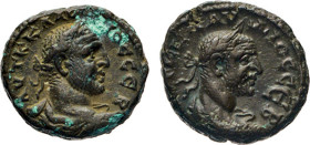 ANTIKE WELT
Griechen
Claudius Gothicus, 268–270. 2 Tetradrachmen LB=Jahr 2 (269/270). Büste n.r. Rs. Adler mit Kranz im Schnabel und dsgl., zusätzli...