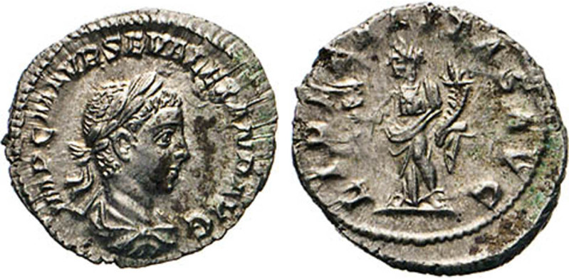 ANTIKE WELT
RÖMISCHES REICH
Severus Alexander, 222–235. Denar. LIBERALITAS AVG...
