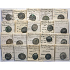 ANTIKE WELT
LOTS ANTIKER MÜNZEN
Lot von 33 Antoninianen des 3. Jh., dabei 18× Gallienus, 253–268. 10× Claudius Gothicus, 268–270. 5 weitere. Dazu 6 ...