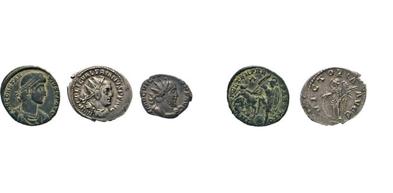 ANTIKE WELT
LOTS ANTIKER MÜNZEN
Valerianus, 253–260. Antoninian, VICTORIA AVGG...