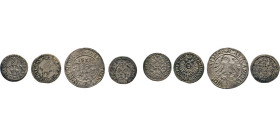 DEUTSCHE MÜNZEN VOR 1871
AUGSBURG
Eberhard IV. v. Eppstein-Königstein, 1481–1535. Batzen 1521, Augsburg. Titel Karl V. Schulten 38. 3,90 g. STADT, 2...