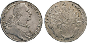 DEUTSCHE MÜNZEN VOR 1871
BAYERN
Konventions-Madonnentaler 1774 A. Hahn 330. Dav. 1953A. 27,98 g. 
ss