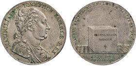 DEUTSCHE MÜNZEN VOR 1871
BAYERN
KÖNIGRIECH. Maximilian Joseph, 1799/1806–1825. Konventionstaler 1818, sog. Verfassungs­taler. Belorbeerte Büste. Rs....