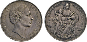 DEUTSCHE MÜNZEN VOR 1871
BAYERN
Vereins-Madonnentaler 1867. Thun 105. Dav. 611. AKS 176. 
ss