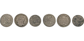 DEUTSCHE MÜNZEN VOR 1871
BRANDENBURG–PREUSSEN, Kurfürstentum, ab 1701 Königreich
1/3 Taler 1770 B, Breslau. Old 88. Dazu 18 Gröscher 1699 SD, Königs...