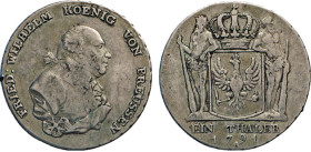 DEUTSCHE MÜNZEN VOR 1871
BRANDENBURG–PREUSSEN, Kurfürstentum, ab 1701 Königreich
Taler 1791 A, Berlin. Büste n. rechts. Rs. Gekrönter Adlerschild vo...