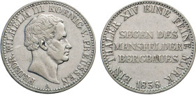 DEUTSCHE MÜNZEN VOR 1871
BRANDENBURG–PREUSSEN, Kurfürstentum, ab 1701 Königreich
Ausbeute-Taler 1838 A. Thun 251. Dav. 764. AKS 18. J. 63. 
ss