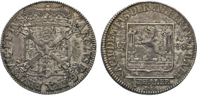 DEUTSCHE MÜNZEN VOR 1871
BRAUNSCHWEIG-LÜNEBURG
LINIE WOLFENBÜTTEL
½ Albertustaler 1748. Braunschweiger Kreuz vor gekröntem Wappen. Rs. Stadtwappen ...