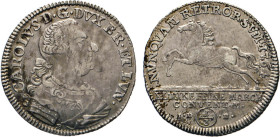 DEUTSCHE MÜNZEN VOR 1871
BRAUNSCHWEIG-LÜNEBURG
LINIE WOLFENBÜTTEL
1/3 Taler Konventionsmünze 1764 I·D-B·, Braunschweig. Geharn. Brustbild n. rechts...
