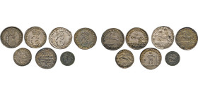 DEUTSCHE MÜNZEN VOR 1871
BRAUNSCHWEIG-LÜNEBURG
LINIE WOLFENBÜTTEL
4 Mariengroschen 1736, 1743, 1758, 1765, 1779. 2 Mariengroschen 1740. Alle Mzst. ...