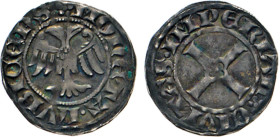 DEUTSCHE MÜNZEN VOR 1871
LÜBECK
Witten seit 1365. Der Lübecker Doppeladler in Perlkreis. Rs. Befußtes Kreuz in vierpassförmigen Zentrum mit Punkt. B...