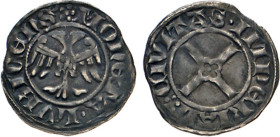 DEUTSCHE MÜNZEN VOR 1871
LÜBECK
Witten seit 1365. Der Lübecker Doppeladler in Perlkreis. Rs. Befußtes Kreuz in vierpassförmigen Zentrum mit Punkt. A...