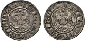DEUTSCHE MÜNZEN VOR 1871
LÜBECK
Dreiling um 1390. Beiderseits Stadtschild mit dem Doppeladler, seitlich je ein Punkt, oben zwei Ringel. Behrens 56 m...