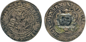 DEUTSCHE MÜNZEN VOR 1871
SACHSEN
Johann Friedrich und Georg, 1534–1539. Halber Taler 1535 Mzz. Stern mit Kreuz, Mzz. des Wolf Hünerkopf, Annaberg. D...