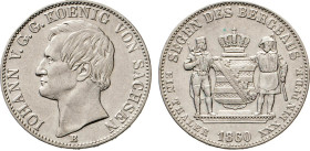 DEUTSCHE MÜNZEN VOR 1871
SACHSEN
Ausbeute-Vereinstaler 1860 B. Thun 342 B. Dav. 892. AKS 134. J. 115. 
ss