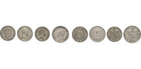 DEUTSCHE MÜNZEN VOR 1871
SACHSEN
Lot. Friedrich August I. 1/6 Taler 1827, Tod (vz). Anton. 1/6 Taler 1836, Tod. Friedrich August II. 1/6 Taler 1851 ...