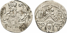 DEUTSCHE MÜNZEN VOR 1871
SOEST
Erzbischöfliche Kölnische Münzstätte. Siegfried von Westerburg, 1275–1297. Pfennig. Brustbild des Erzbischofs mit Buc...
