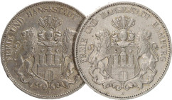DEUTSCHE MÜNZEN NACH 1871
SILBERMÜNZEN des DEUTSCHEN KAISERREICHS
HAMBURG, Freie und Hansestadt
5 Mark 1900, 1901, 1902, 1903, 1904, 1907, 1908 J. ...